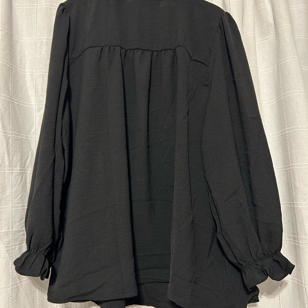 Torrid Black Ruffle Blouse - Picture 8 of 13